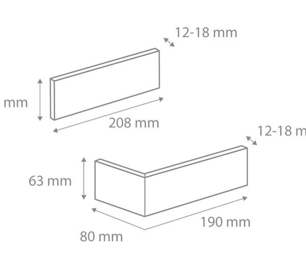 Element Colt Caramida Aparenta Cambridge 13 Beton (0.43mp), Stegu