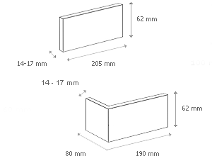 Element Colt Decorativa Country 610 Beton (0.48mp), Stegu