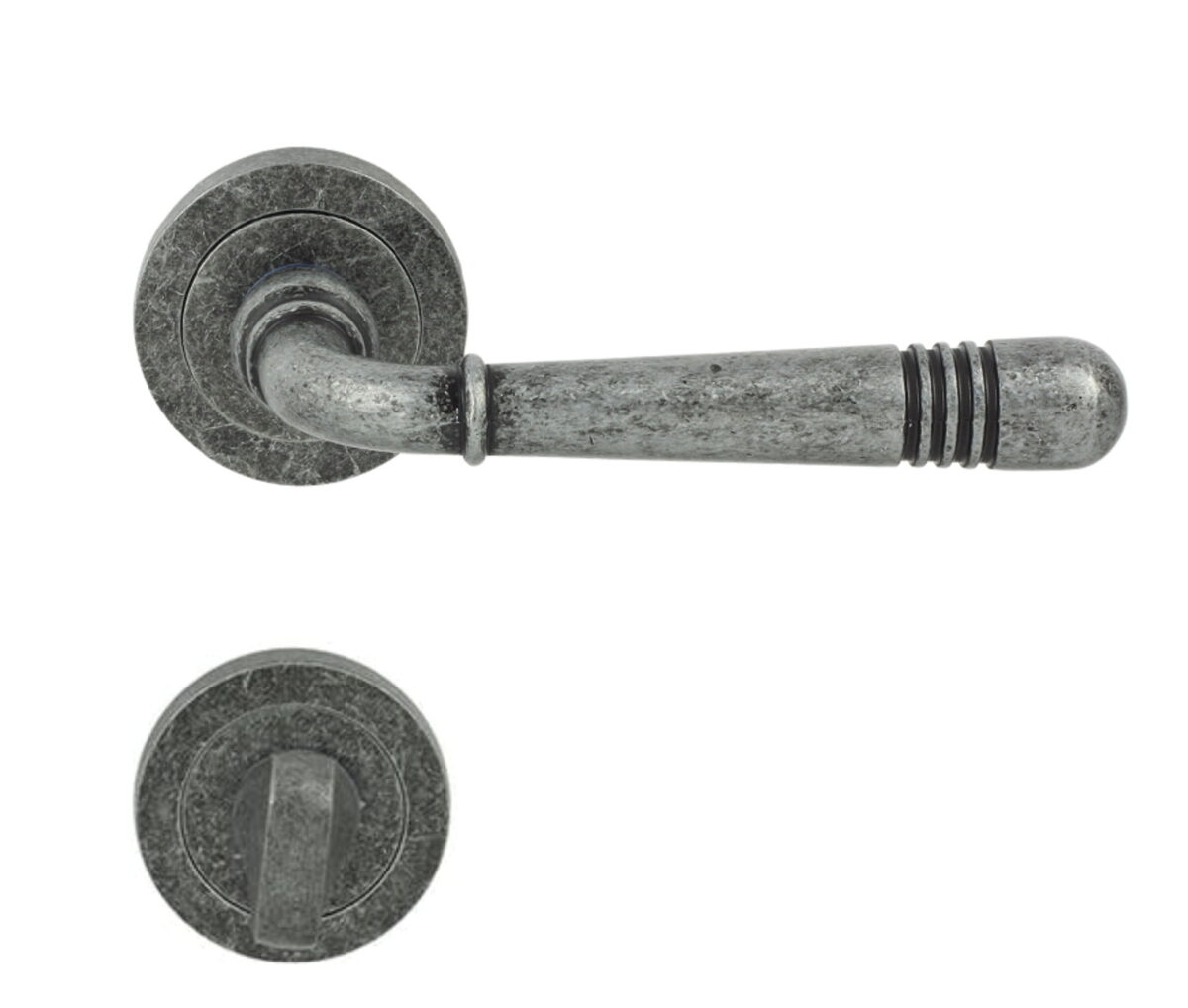 Maner-usa-Metal-Bud-Aurora-cu-rozeta-rotunda-pentru-inchidere-WC-Negru-Antic