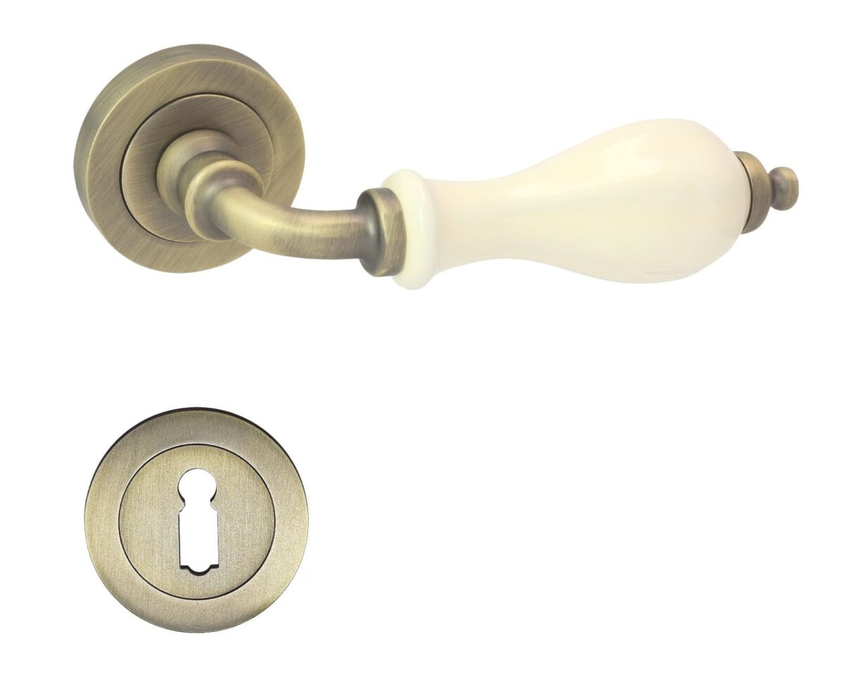 Maner-usa-Metal-Bud-Classic-cu-rozeta-rotunda-pentru-inchidere-cheie-Pinat-Ceramica-Crem