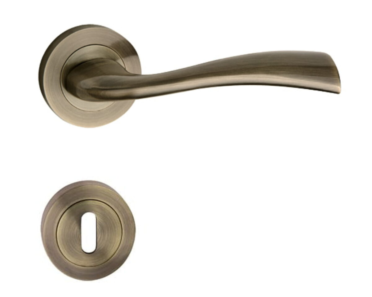 Maner-usa-Metal-Bud-Fly-cu-rozeta-rotunda-pentru-inchidere-cheie-Bronz-Platinat-Lucios