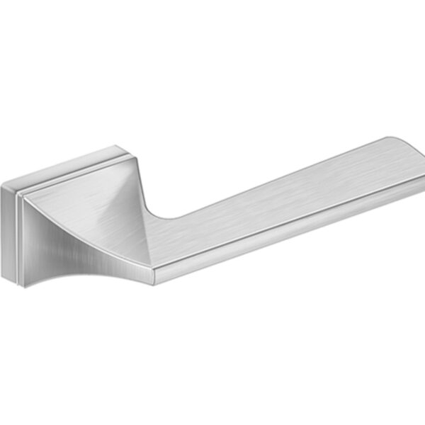 Mâner ușă Metal Bud Impera cu rozetă dreptunghiulară pentru închidere WC crom satinat