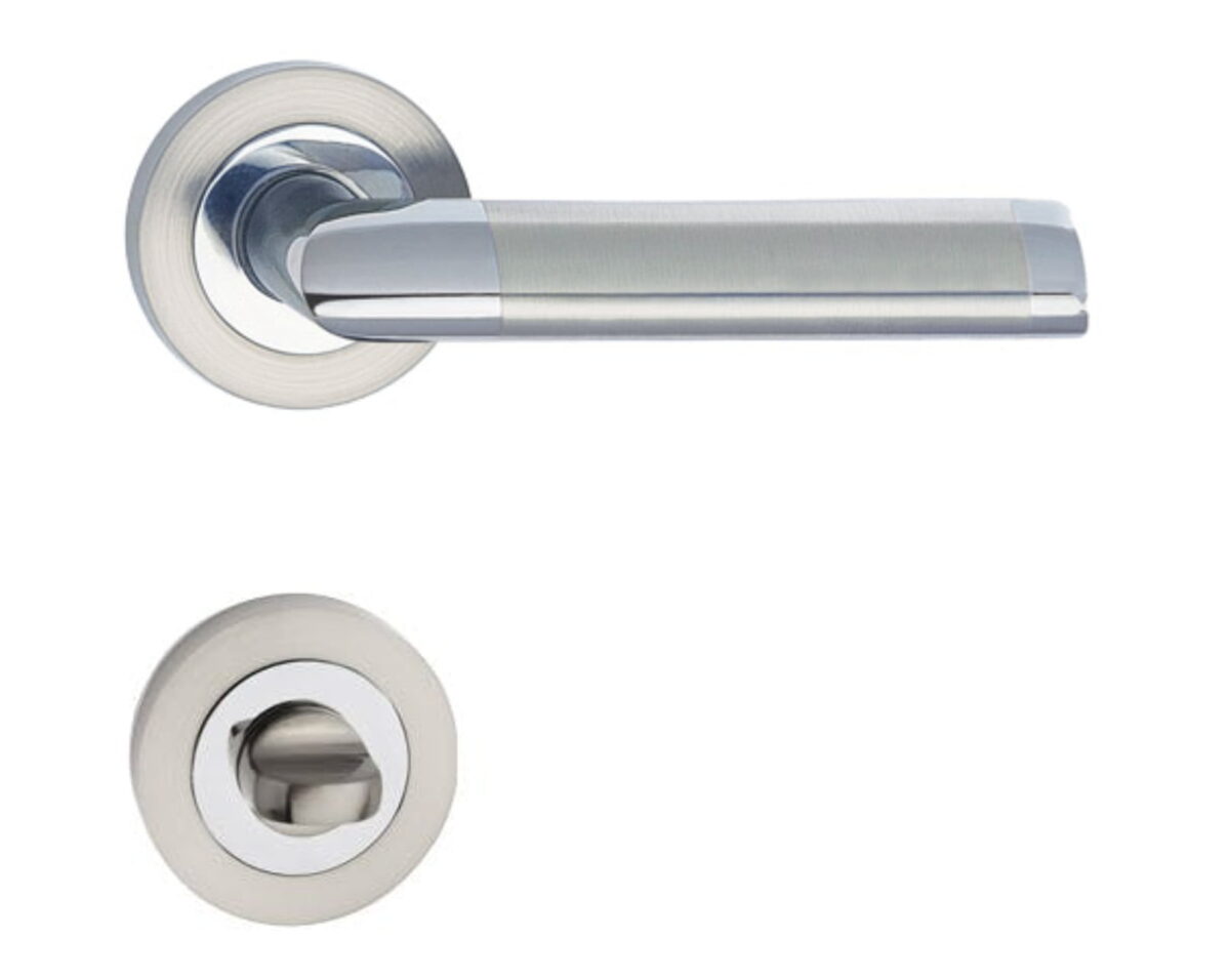Maner-usa-Metal-Bud-Jaro-cu-rozeta-rotunda-pentru-inchidere-WC-Crom-Nichel