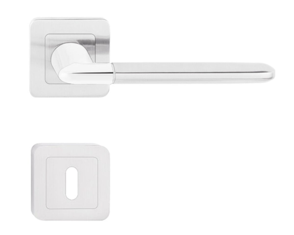 Maner-usa-Metal-Bud-Line-cu-rozeta-pentru-inchidere-cheie-Crom-Nichel