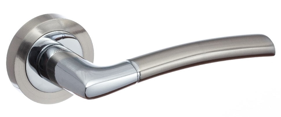 Maner-usa-Metal-Bud-Lisa-cu-rozeta-rotunda-pentru-inchidere-cheie-Crom-Nichel