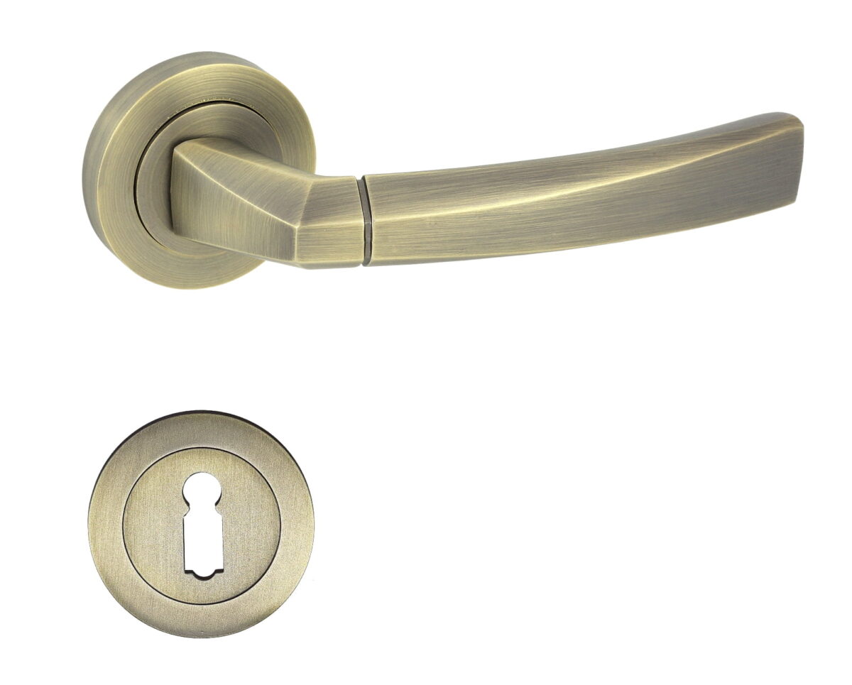 Maner-usa-Metal-Bud-Ronda-cu-rozeta-pentru-inchidere-cheie-Bronz-Platinat-Mat