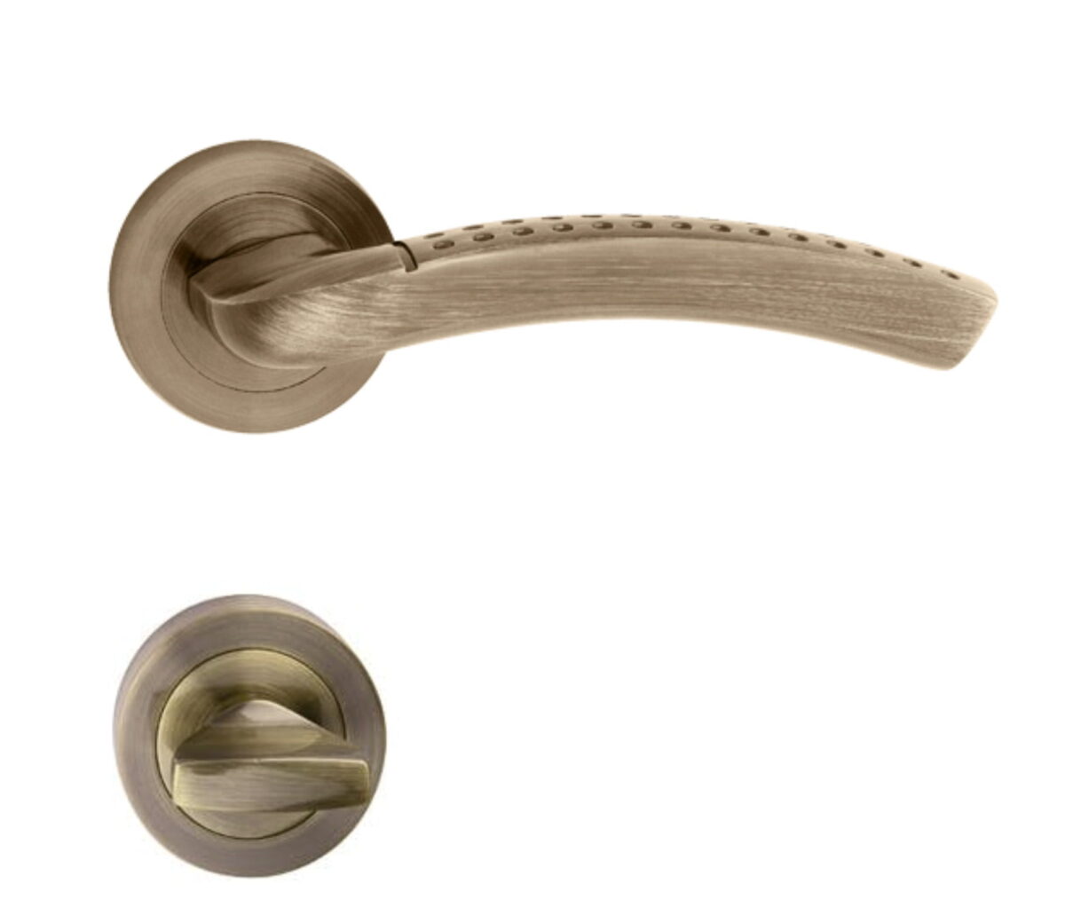 Maner-usa-Metal-Bud-Sharon-cu-rozeta-rotunda-pentru-inchidere-WC-Bronz-Platinat